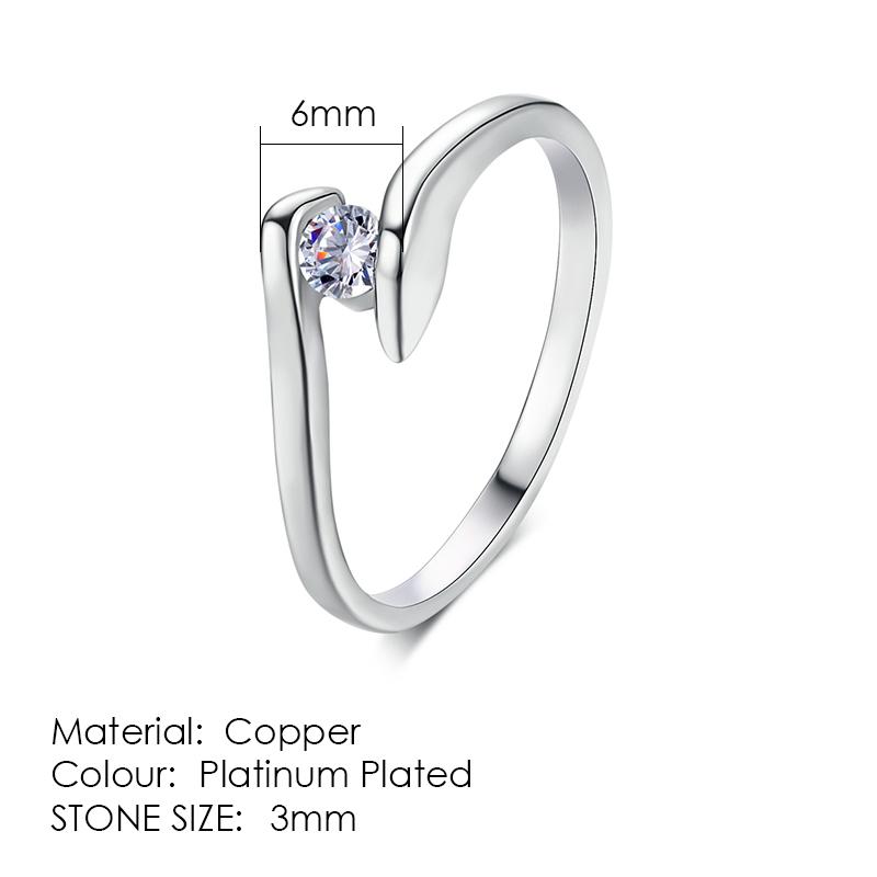 ZHOUYANG Top Quality Concise Crystal Ring Silver Color Austrian Crystals Full Sizes ZYR198 ZYR232