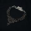 Black Spinel Gemstone Pendant: 925 Sterling Silver Handmade Multi Shape Gemstone Necklace Jewelry