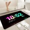 Современный цифровой clock pattern Круглый коврик Креативный дизайн времени Нескользящий коврик для прихожей Гостиной Спальни Домашний декор