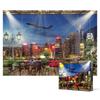 Вид на городской пейзаж с террасы - пазл из 1000 деталей, популярная корейская головоломка