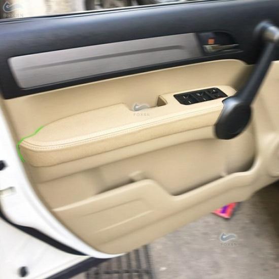 Для Honda CRV CR-V 2007-2012 Передние Панели Дверей Подлокотник Кожаная Накладка Отделка Бежевая