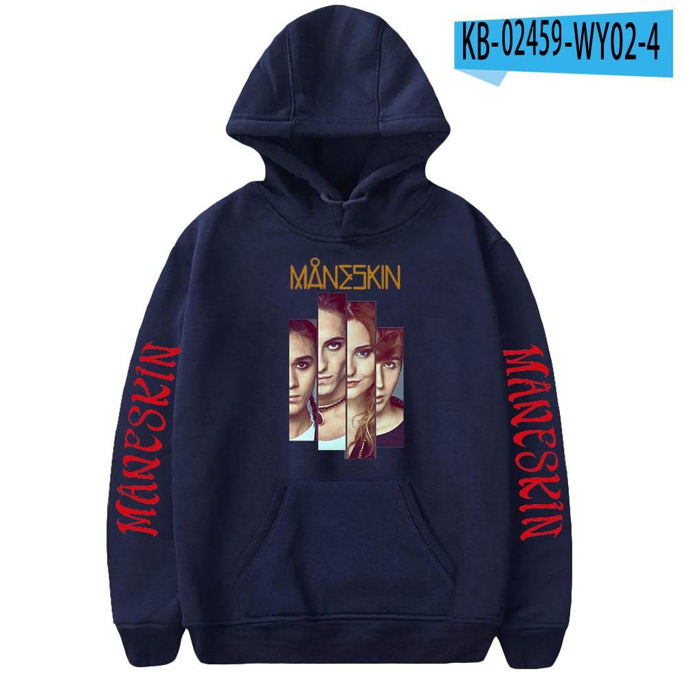 Cartoon Novelty Beautiful Heavy Metal Rock Band Maneskin print Hoodies Sweatshirts Men/Women Sweatshirt Fashion Casual Pullovers