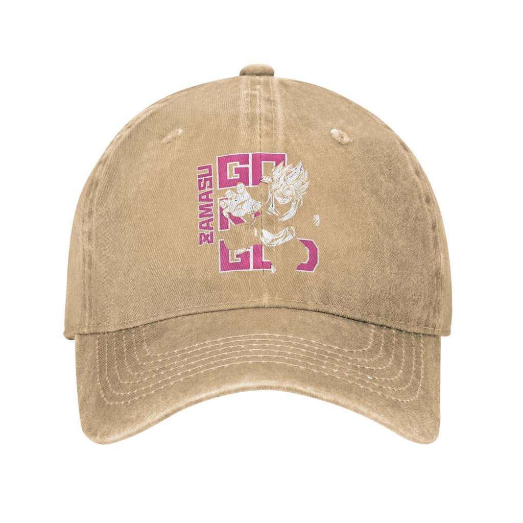 Dragon Ball Black Goku Baseball Caps Retro Distressed Denim  Headwear for Men Women Outdoor Summer Adjustable Fit Hats Cap