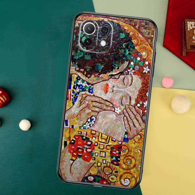 Gustav Klimt Kiss Art Case For Xiaomi 14T 13T 12T 11T Pro 13 14 15 Ultra POCO X6 Pro X3 X5 F5 F6 M6 X7 Pro Cover