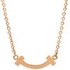 Tiffany & Co - T T Smile Mini DiamondNecklace 18K Pink Gold/diamond Array