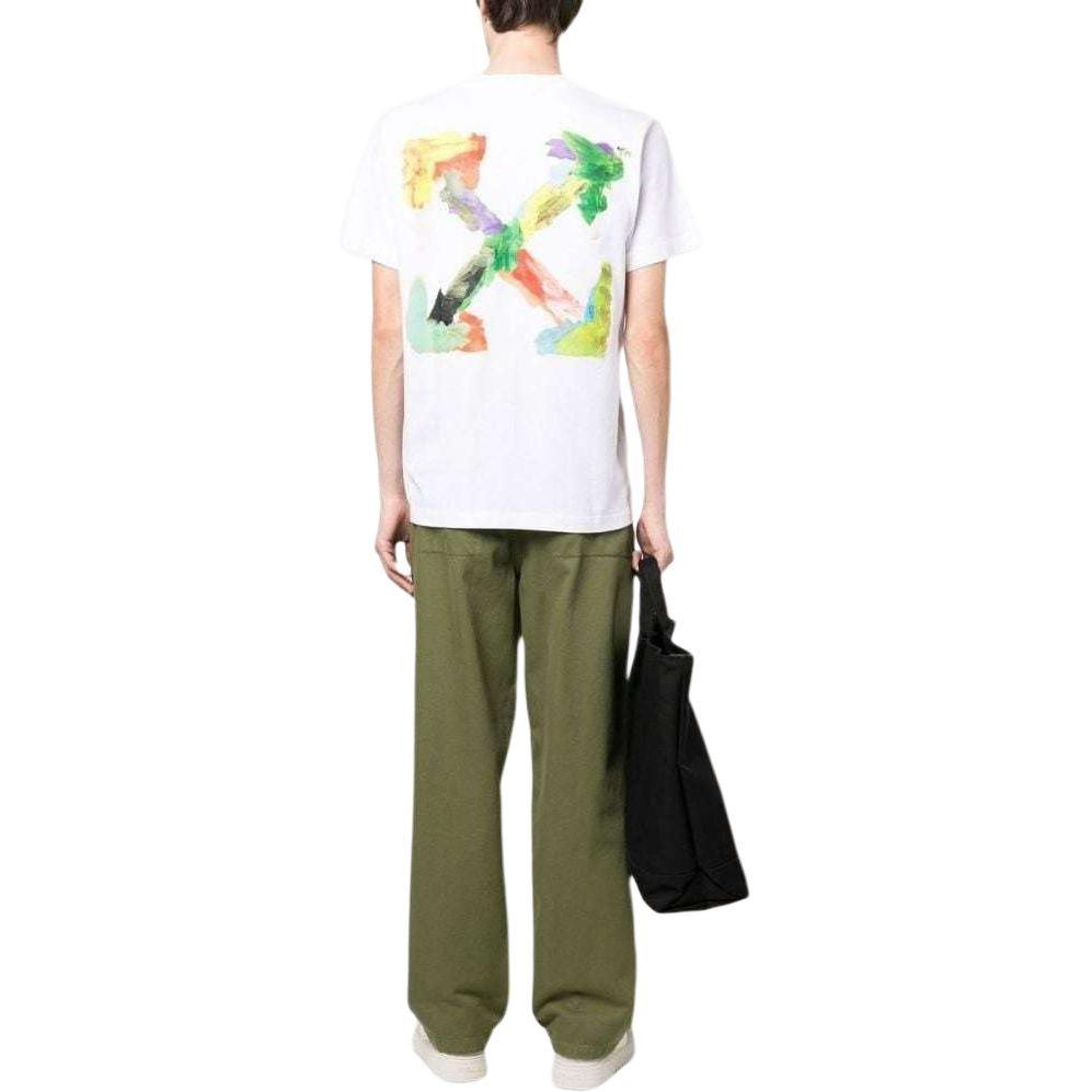 OFF WHITE Футболка мужская Белая SS23 OMAA027S23JER0040184