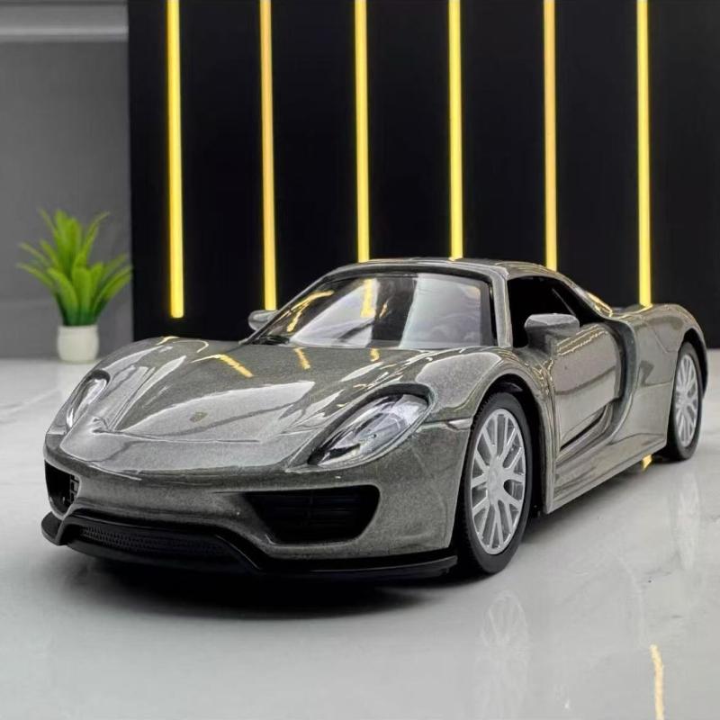 1:36 Porsche 918 Sports Car Alloy Model Diecast Toy Vehicles Metal Toy Car Model High Simulation Collection Kids Toy Gift A37
