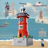Takasaki 3013 Red Lighthouse Chaozhou Culture Building Blocks Toy Gift