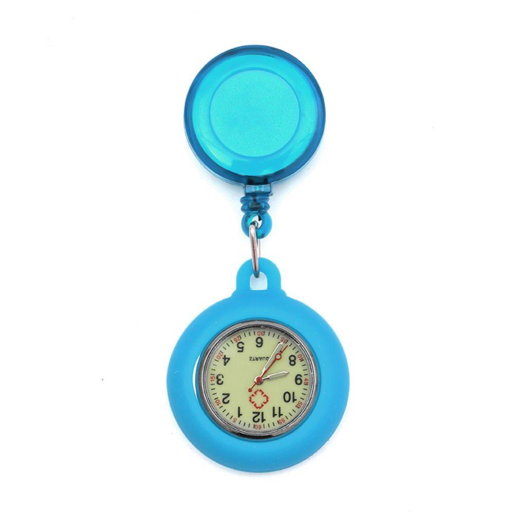 Silicone Pocket Watch Clip-on Doctor Hanging Luminous Fob Watch Nurse
