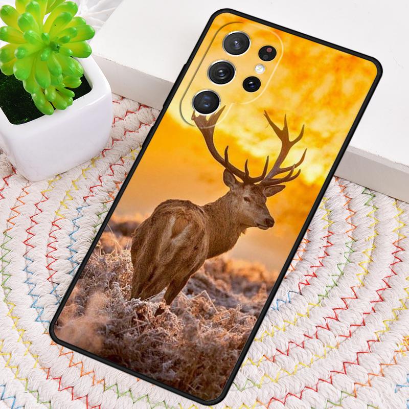 Чехол из ТПУ для телефона Samsung Galaxy note 10 pro S26 S25 S24 S23 S22 Ultra Plus S21 FE S20 с изображением самца оленя и природы