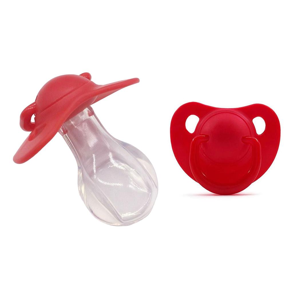 Stress Relief Adult Pacifier Soft Silicone Male Female Soother Pacifier Ergonomic Reduced Snoring for Anxiety Reduction