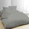 Duvet Cover - SERENA - 240x220 Cm - 2 Pillowcases 65x65 Cm - Grey - 100% Cotton