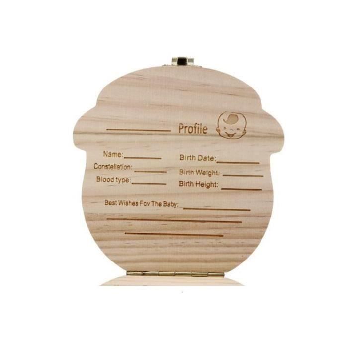 COFFRET SOUVENIRS Boîte de rangement pour Dents de bébé ,Boîte à souvenirs de bébé