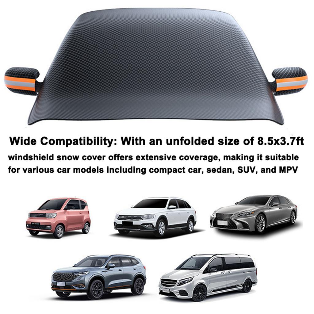 Чехол на лобовое стекло автомобиля для снега и льда Магнитный чехол для защиты от мороза и замерзания переднего стекла с боковым окном и