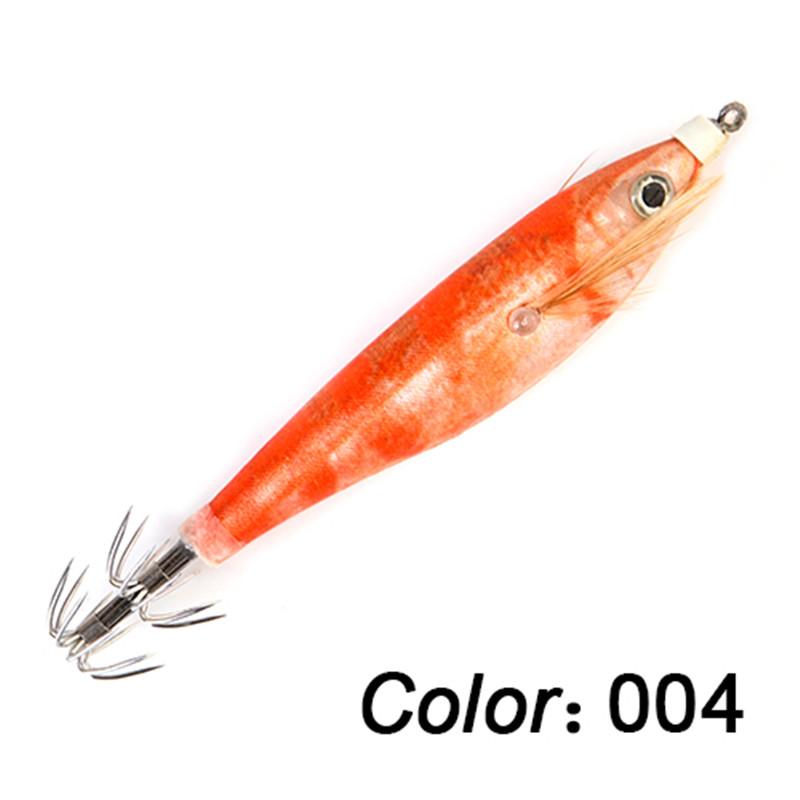 1 Piece of Artificial Luminous Shrimp Squid Jig Beating Fluorescent Fishing Bait Squid Bait Hard Pescal Fishing Accessories