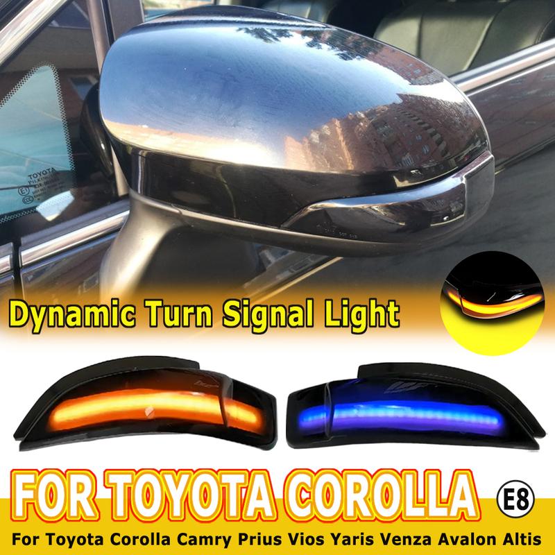 Светодиодный динамический указатель поворота для Toyota AQUA COROLLA AXIO FIELDER ALLION PRIUS C VITZ, индикаторная лампа зеркала заднего вида