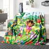 Dora'S Jungle Adventure Blanket Soft Throw Blanket For Home Bedroom Bed Sofa Travel Office Solid Christmas Blanket