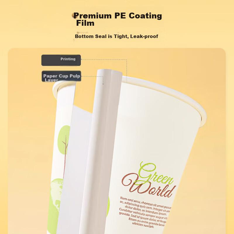 AOmeiyou Disposable Paper Cups, Office Coffee Cups, Thick Paper Cups for Business And Home Use, Family Pack, Whole Box, 230ml*1000 Pieces