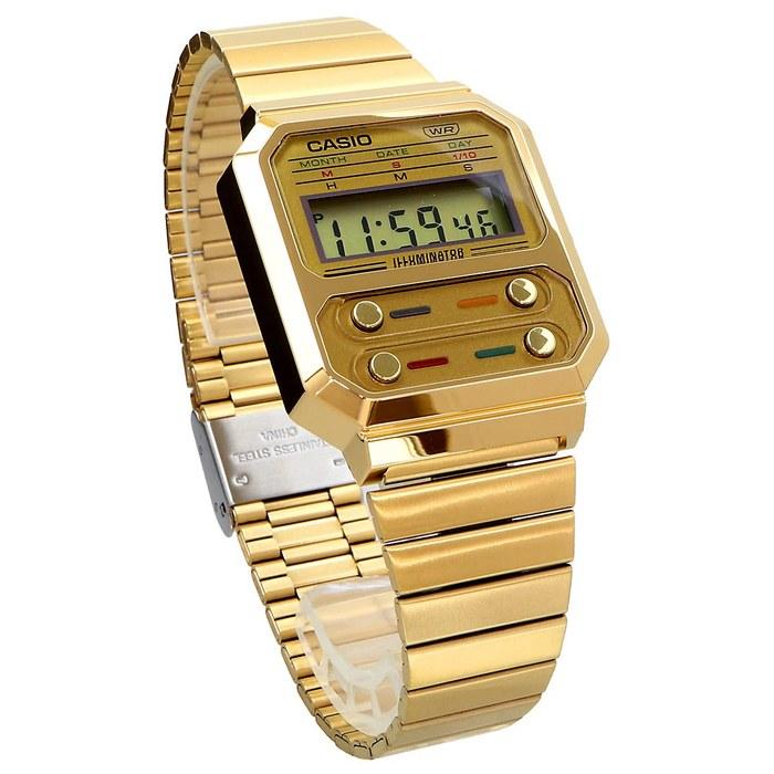 CASIO A100WEG-9A Digital Watch - Gold