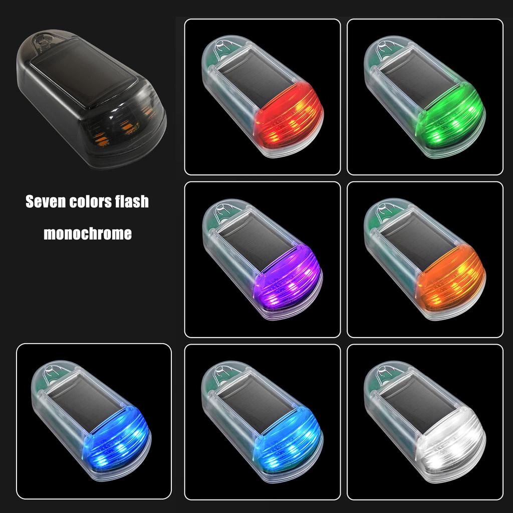 Solar Powered Wireless Truck Cab Marker Lights 5Pcs Colorful Auto Roof Marker Lamps No Drill Vehicle Top Lighting Kit