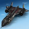 Нетоксичные Строительные Блоки Истребителя SR-71 Blackbird Модель Самолета Разведки ВВС Коллекция Модельных Кирпичей Дисплей Детские Игрушки Подарки