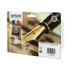 Epson Multipack T1626 - Fountain Pen - Black, Cyan, Magenta, Yellow (C13T16264012)