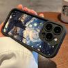 Starry Night Black Cat Moon Wave Silhouette Art  Phone Case for iPhone 17 16 15 14 13 12 11 Series Pro Max Plus