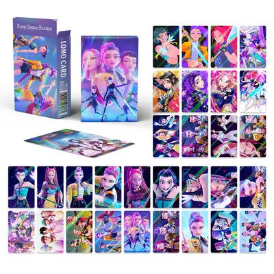 K-POP Demon Hunter Girl Group Голографические Карты - 30 ШТ. Аниме Коллекционные Наборы для Поклонников K-POP Мерча/Игр с Торговыми Картами Подарки