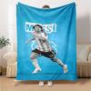 Football Messi Blanket Warmthful Decor Suitable for Livingroom Office Chair Picnics Four Seasons Universal Warmthful Decor