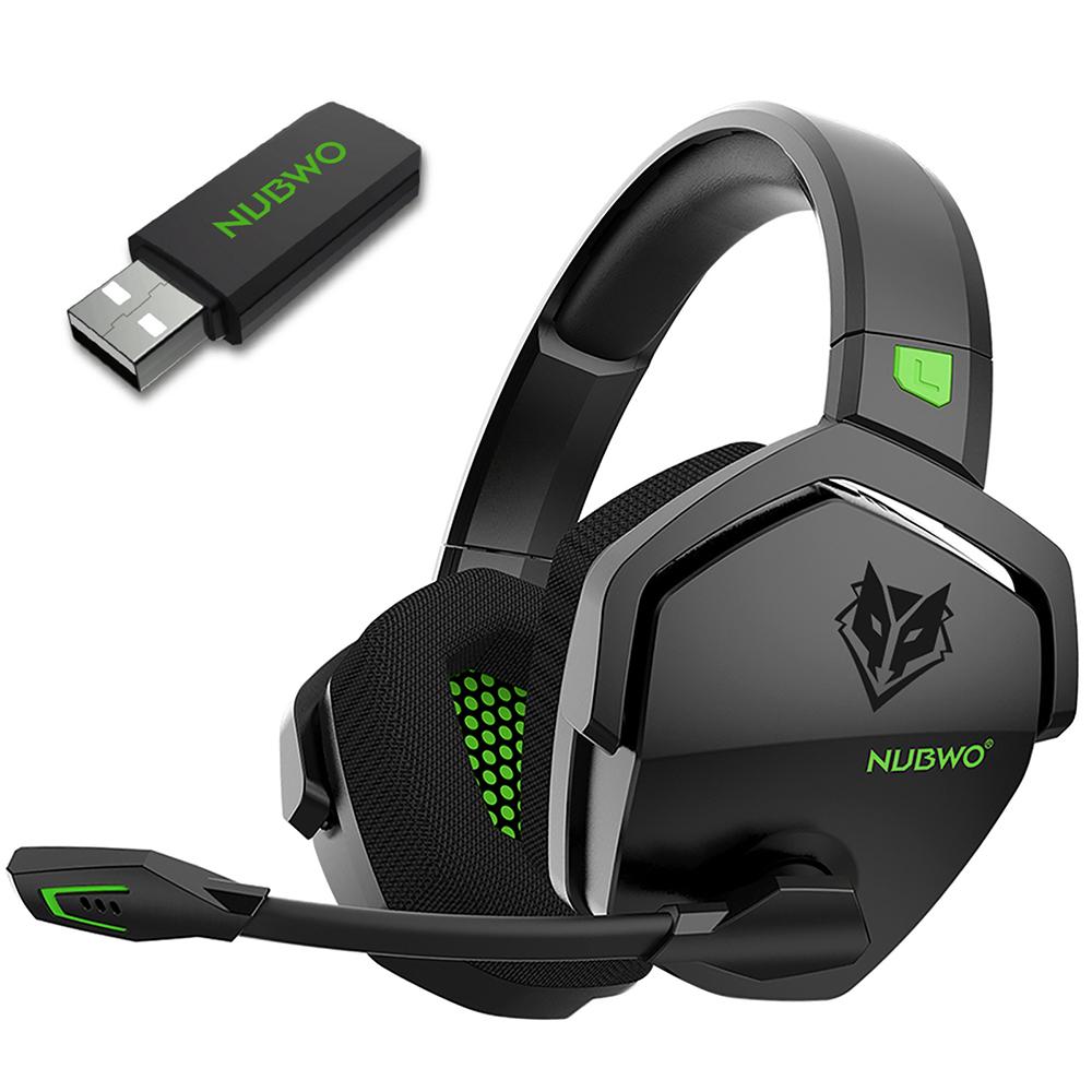 NUBWO G06 2.4G Беспроводная игровая гарнитура 3,5 мм Проводные спортивные наушники BT-гарнитура с шумоподавлением и шумоподавлением