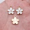 Plant Flower Enamel Charms Pendant Women's Jewelry Creative Crafts