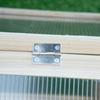 Wooden Cold Frame Garden Polycarbonate Greenhouse with Openable Top Cover, Grow House for Flowers, Vegetables, Plants, 90 x 52 x 50cm, Natural
