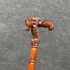 93.98 Cm Bull Head Wooden Walking Stick Handcrafted Cane for Stability Style Unique Gift for Men and Women Best Gift for Him