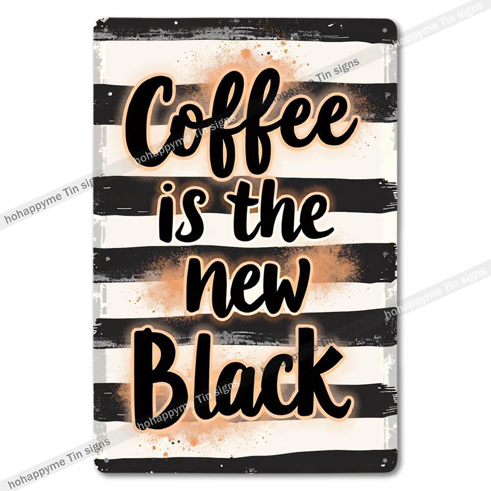 Retro Coffee Metal Tin Sign Vintage Wall Art Decor Grinder Decorative Kitchen Dining Room Home Decor Gift Idea