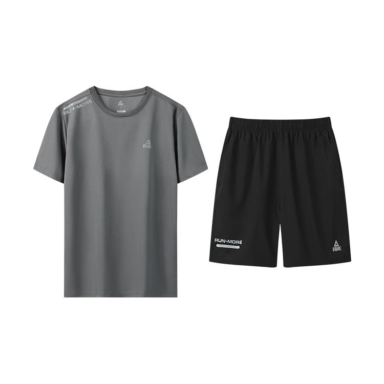 PEAK Running Clothing Sets Unisex TZYS41136+01302-3