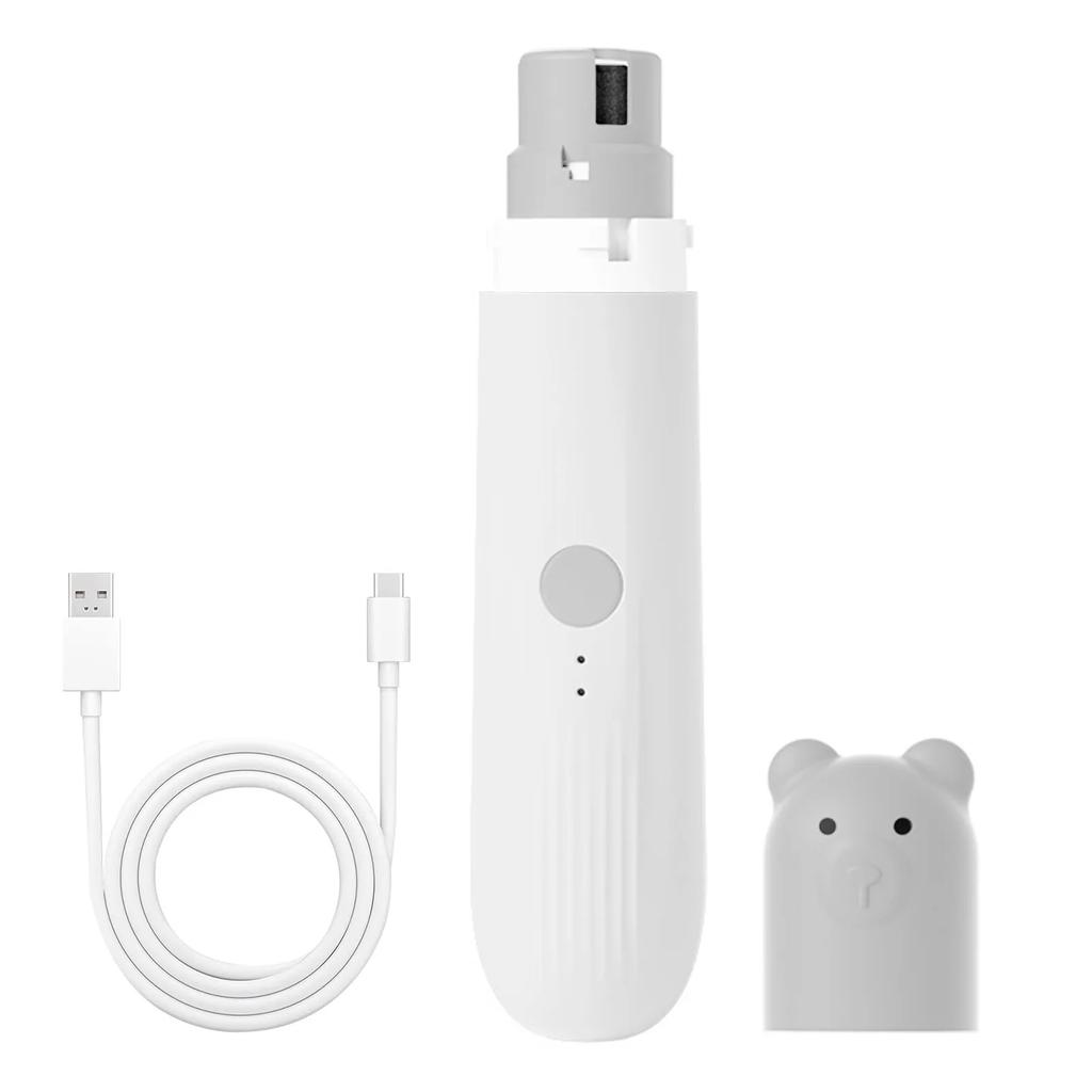 Электрическая USB-машинка для стрижки когтей собак, шлифовальная машинка для когтей питомцев, перезаряжаемая, триммер для когтей лап щенков и кошек, аксессуары для собак