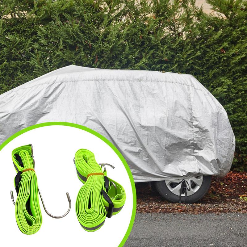 Elastic Car Cover Strap Outdoor Bungee Cord Hook Wind Protector Rope Universal for Car Covers SUV Sedan Boat