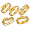 Designer Luxury Geometric Waterproof Pvd 18K Gold Plated Titanium Fashion Jewelry Bracelets Bangles Stainless Steel for Women