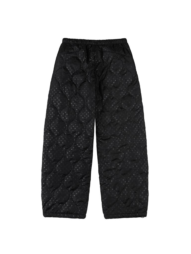 TUOMIO Dot Quilted Pants [Black]