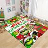 Grinch Christmas Celebration Carpet Rug Soft Washable Antislip Home Living Room Sofa Mats Personalized Christmas Rug