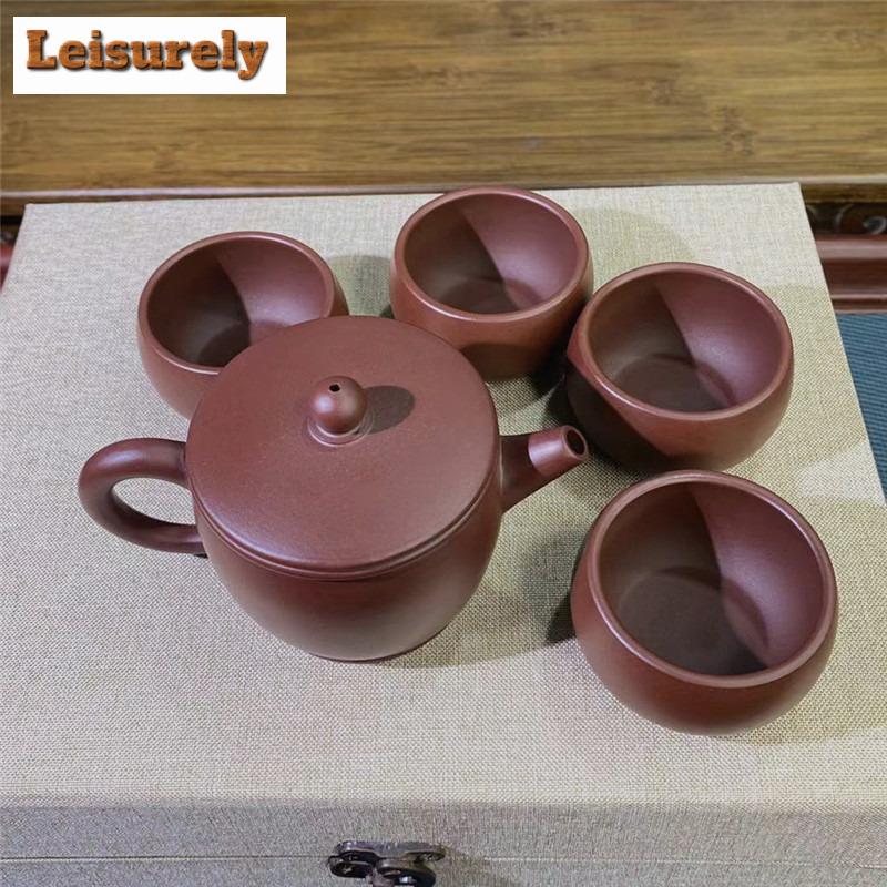Handamde Yixing Purple Clay Tea Set Complete Set Japanese Tea Ceremony Set Household Teapot And Tea Cup Set Teaware Gift Box