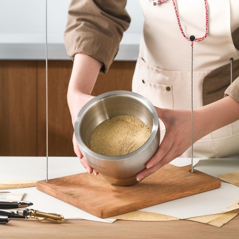 Ступка и пестик из нержавеющей стали, измельчитель специй, таблеткорезка с крышкой, эргономичная ручка для измельчения