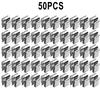 20/50 шт. 2x6 мм Высококачественные серебристые Совершенно новые Зажимы для солнечного фотоэлектрического кабеля Зажимы Зажимы из нержавеющей стали Зажимы для проводов Органайзер для кабелей