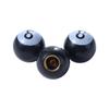 8 Ball" Billiards Dustproof Rustproof Tyre Stem Air Caps Wheel Caps Dust Cover Valve Stem Caps