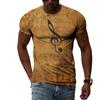 Summer Fashion Personality Musical Note Graphic T Shirts Trendly Men Retro Street Style 3D Printed Round Neck Short Sleeve Tees