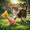 Wood Base Cat Tumbler Toy Self-Righting Interactive Tumbler Toy  Pet Training