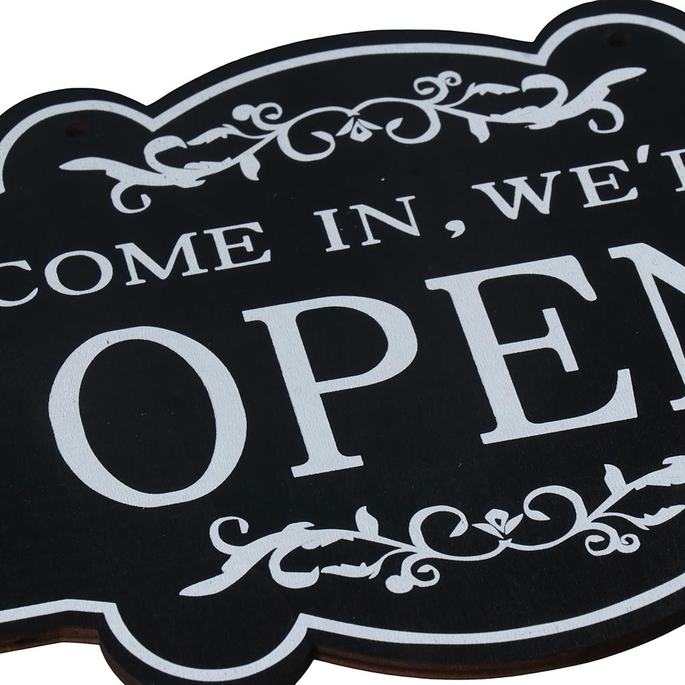 Двусторонняя подвесная табличка с кольцом Открыто и Закрыто Вывеска для кофейного бара Бизнес-вывеска Магазин