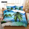 Beautiful Seaside Bedding Set Duvet Cover Set 3d Bedding Digital Printing Bed Linen Queen Size Bedding Set Fashion Design
