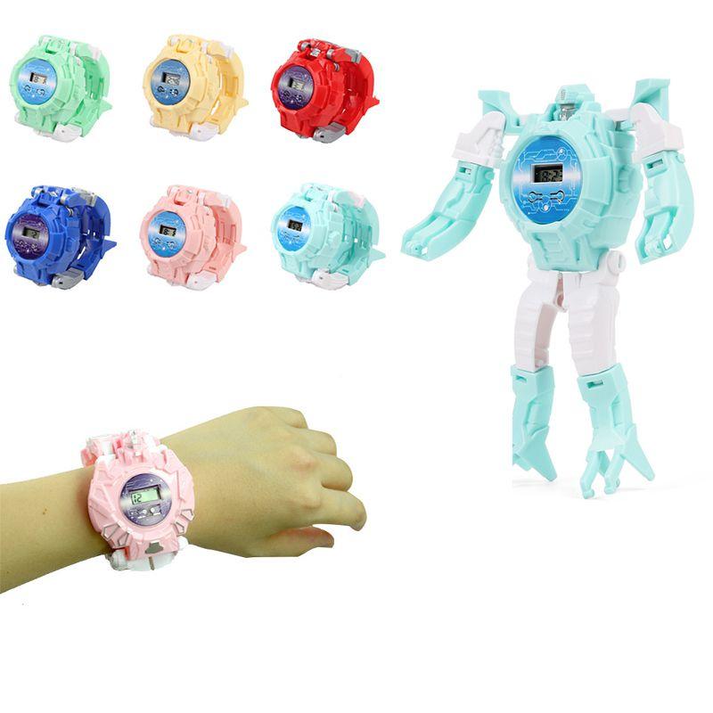 Детские часы-трансформер электронные часы две формы игрушка для детей