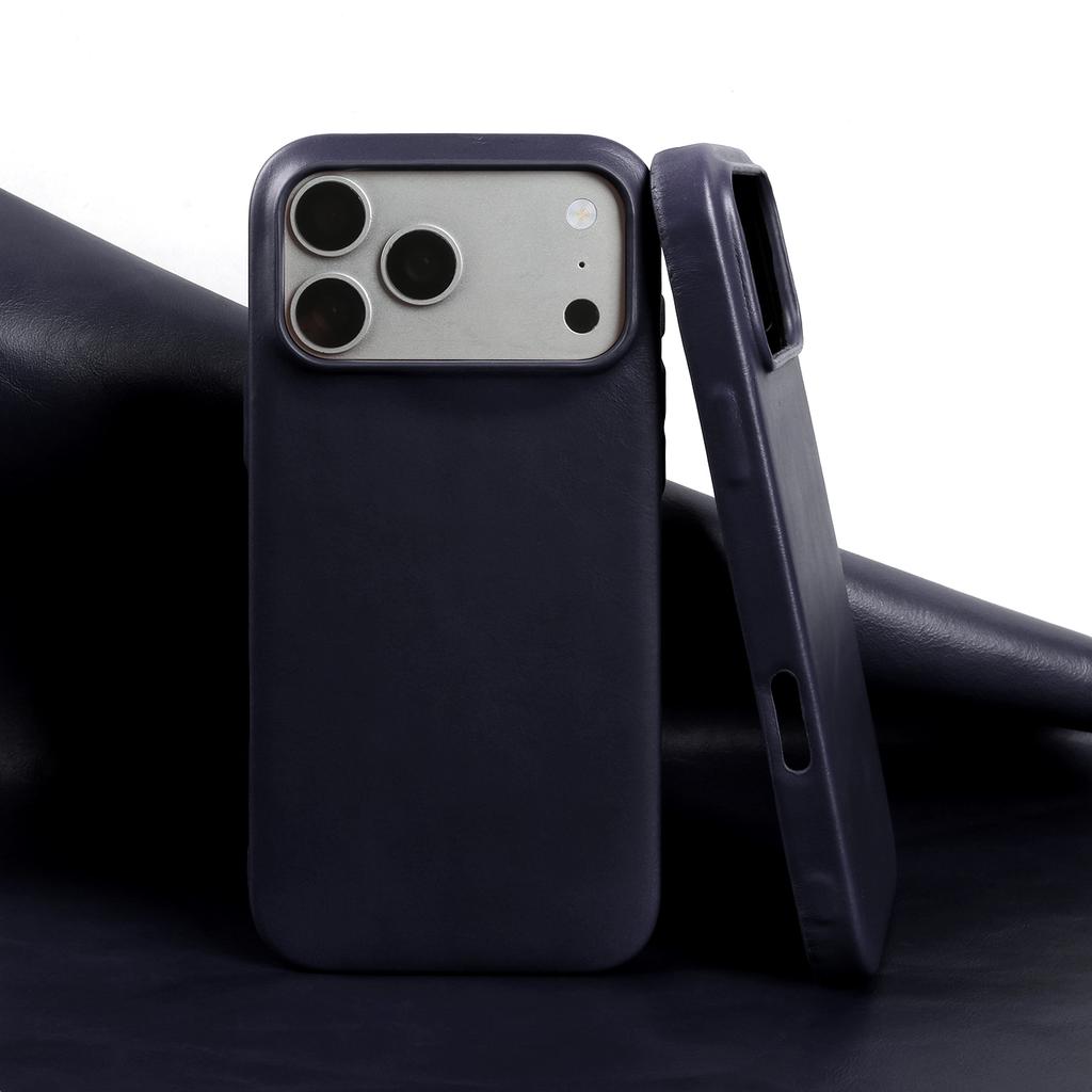 Премиальный задний чехол из натуральной кожи для iPhone 17Pro 16pro Max 15 14 13 12 11 Бизнес Полностью закрывающий Защитный чехол Чехлы для телефона